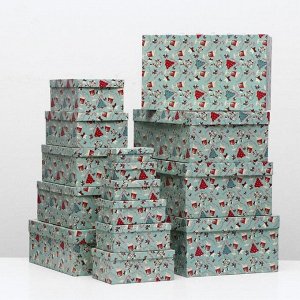 Набор коробок 15 в 1 "Sweet Christmas", 46,6 х 33 х 18 - 12 х 6,5 х 4 см