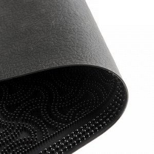 Коврик придверный резиновый «Узор», 39?60 см, цвет чёрный