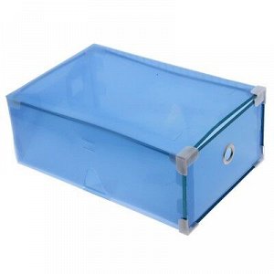 Короб для xранения выдвижной «Моно», 22?34?13 см, цвет синий