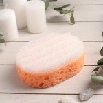 Губка банная массажная &quot;Эмоция&quot;, цвет МИКС