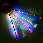 Нейроскакалка 63 см PVC палка, колесо свет 6193