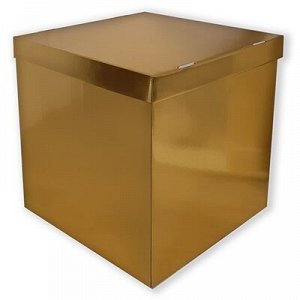 Коробка д/надутых шар 60см мет золото