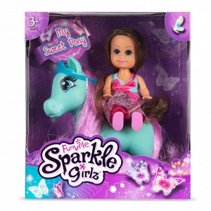 Набор игрушек Sparkle Girlz "Принцесса с питомцем" (кукла 11,5 см, питомец, аксесс., в ассорт.)