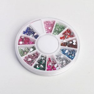 Набор фигурных страз для декора ногтей «Ты в тренде», 12 цветов