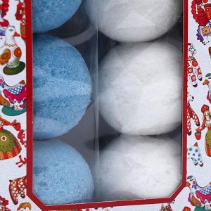 Набор бурлящих шаров для ванн Spa by Lara Гжель (40 г*6 шт)