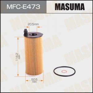 Масляный фильтр MASUMA LHD BMW 1-SERIES (F21), 3-SERIES (F30) / B47D20A, B48B20A