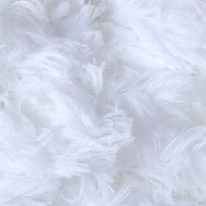 Пряжа "Puffy fur" 100% микрополиэстер 6м/100г  (6100 отбелка)