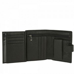 Мужской кожаный кошелек M003-239A BLACK