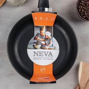 Сковорода Neva Black, d= 24 см, литая, противопригарная