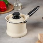 Ковш 1 л, без деколи, цвет слоновая кость
