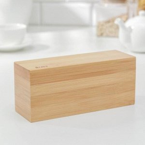 Ящик для чая BRAVO, 3 секции, бамбук, 21?7?9 см