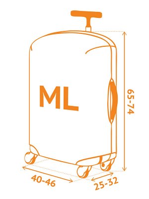 Чехол для чемодана Soda (Сода) M/L (SP500)