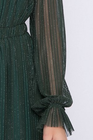 Платье Платье из эластичной сетки в полоску с люрексовой нитью,на подкладе из креп шифона.
30% вискоза 65% п/э,5% эластан