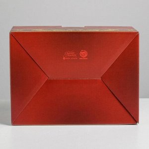 Коробка сборная «С 23 февраля», 26 × 19 × 10 см