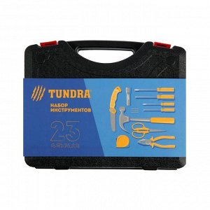 Набор инструментов в кейсе TUNDRA "23 Февраля", подарочная упаковка, 11 предметов