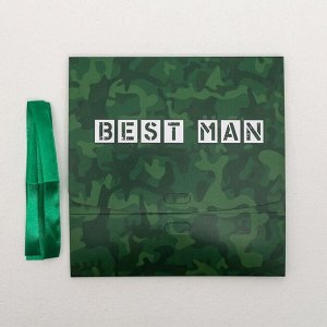 Коробка подарочная Best man, 16,5 х12,5 х5 см