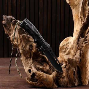 Нож складной тактический "Спецназ-2" с огнивом, сталь - 420, рукоять - обмотка паракорд, 21 см 5473