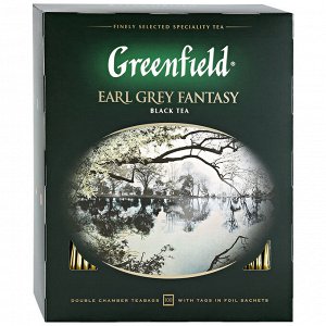 Чай черный Бергамот Гринфилд Greenfield Earl Grey Fantasy, 100 пак