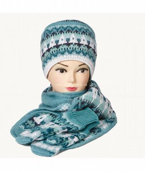 Кубанка 3-ка (шапка+шарф+варежки) Комплект