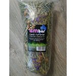 Сено &quot;Ambar&quot; разноцвет василёк с арахисом 400гр