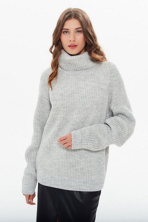 Свитер Модель: свитер. Цвет: серый. Комплектация: свитер. Состав: шерсть-50%, акрил-50%. Бренд: DEMURYA. Фактура: меланж.