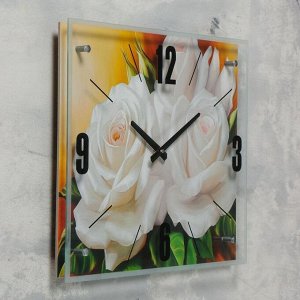 Часы настенные, серия: Цветы, "Цветы", 40х50  см, в ассортименте
