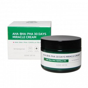 Крем для лица c экстрактом чайного дерева и кислотами Some By Mi AHA/BHA/PHA Miracle cream (60 гр), шт