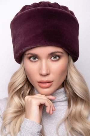 Шапка из экомеха