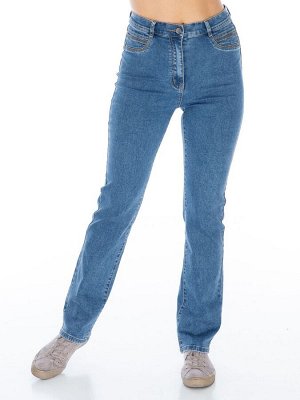 M-S72837-068-3--Слегка приуженные синие джинсы р.13