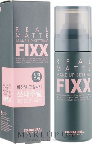 So'Natural So Natural Real Matte Make Up Setting Fixx Фиксатор макияжа с матовым финишем 75 мл