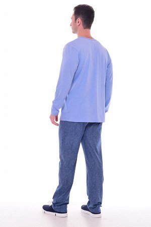 Пижама мужская 9-153а (индиго-светлый)