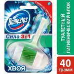 DOMESTOS Блок гигиенический для очищения унитаза Хвоя 40г