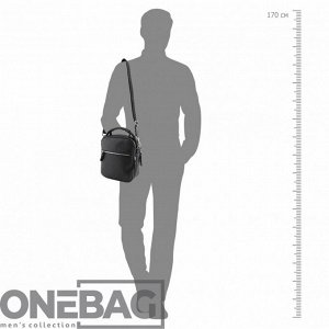 Сумка мужская ONEBAG средняя на короткой ручке и регулируемом плечевом ремне(min:975, max:1575)