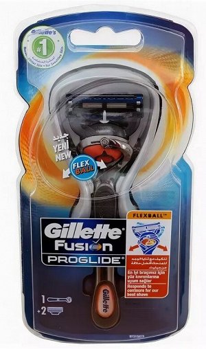 GILLETTE Fusion ProGlide Flexball Бритва с 2 сменными кассетами