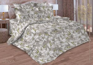 Комплект постельного белья 1,5-спальный, бязь ГОСТ (Лилии 3 D)