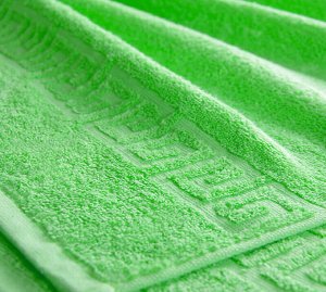 Махровое гладкокрашенное полотенце 40*70 см (Молодая зелень)