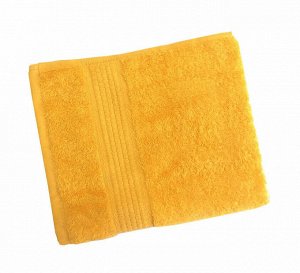 Махровое гладкокрашенное полотенце 40*70 см 460 г/м2 (Ярко-желтый)