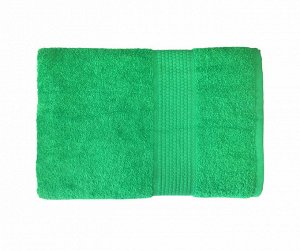 Махровое гладкокрашенное полотенце 100*150 см 400 г/м2 (Ярко-зеленый)
