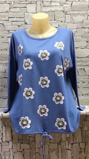 Кофта женская длинна: 60 см состав: 95% cotton 5% spandex