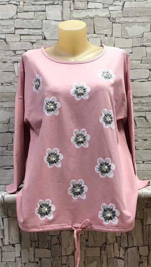 Кофта женская длинна: 60 см состав: 95% cotton 5% spandex