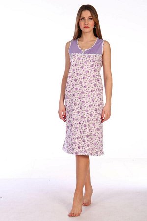 Сорочка ночная женская,мод. 431, трикотаж (Танго, сиреневый)