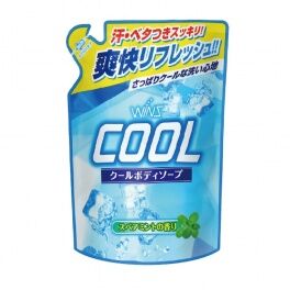 Охлаждающее мыло для тела "Wins Cool body soap" с ментолом и ароматом мяты для мужчин и женщин (мягкая упаковка) 400 мл / 20