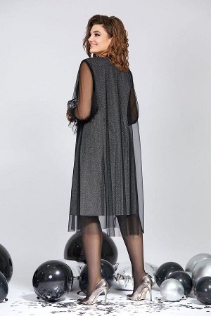 Платье Милора-стиль 834 черный