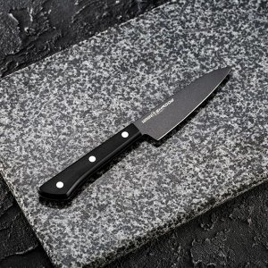 Нож кухонный Samura SHADOW, лезвие 9,9 см, овощной, с покрытием BLACK FUSO