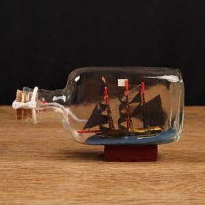 Корабль сувенирный "Тайфун" в бутылке, 13*4*7см