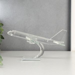 Сувенир стекло "Самолёт" 9,5х19х19,5 см