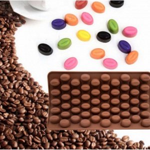 Силиконовая форма для шоколада "Кофейные зерна"