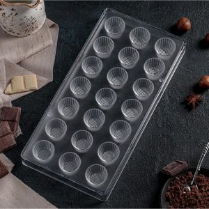 Форма для шоколада 21 ячейка "Тарталетка"