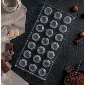 Форма для шоколада 21 ячейка "Тарталетка"