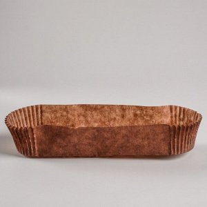 Форма для выпечки коричневая, форма овал, 3,4 х 13,6 х 2,65 см